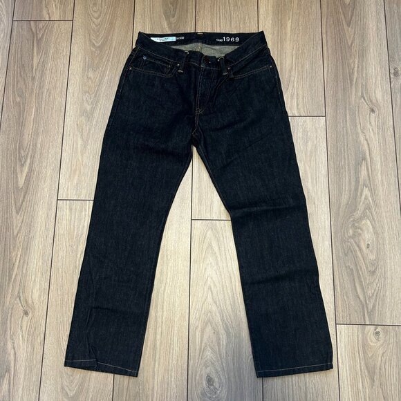 Gap Men's Straight Dark Wash Denim Jeans - Picture 1 of 2